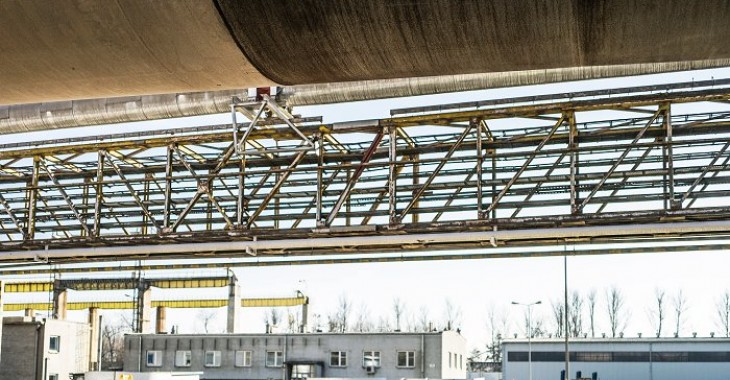 Piec do wyrobu klinkieru w cementowni Rudniki