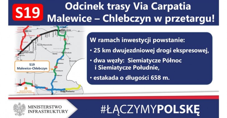 Rusza przetarg na realizację trasy Via Carpatia w okolicy Siemiatycz