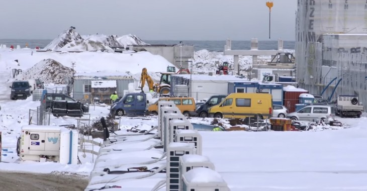 Przekop Mierzei Wiślanej zimową porą [ZOBACZ ZDJĘCIA I FILM]