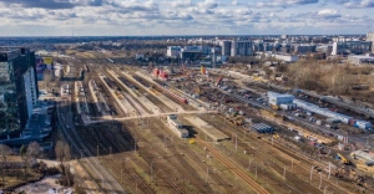 Postęp prac na stacji Warszawa Zachodnia