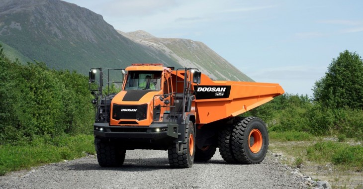 Doosan zaprezentuje nowy model 4x4 DA45-7 ADT na targach Bauma 2022