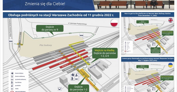 Postęp prac na Stacji Warszawa Zachodnia